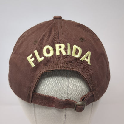 Key West Florida Baseball Cap Brown One Size Adjustable Patriotic 777 Lucky