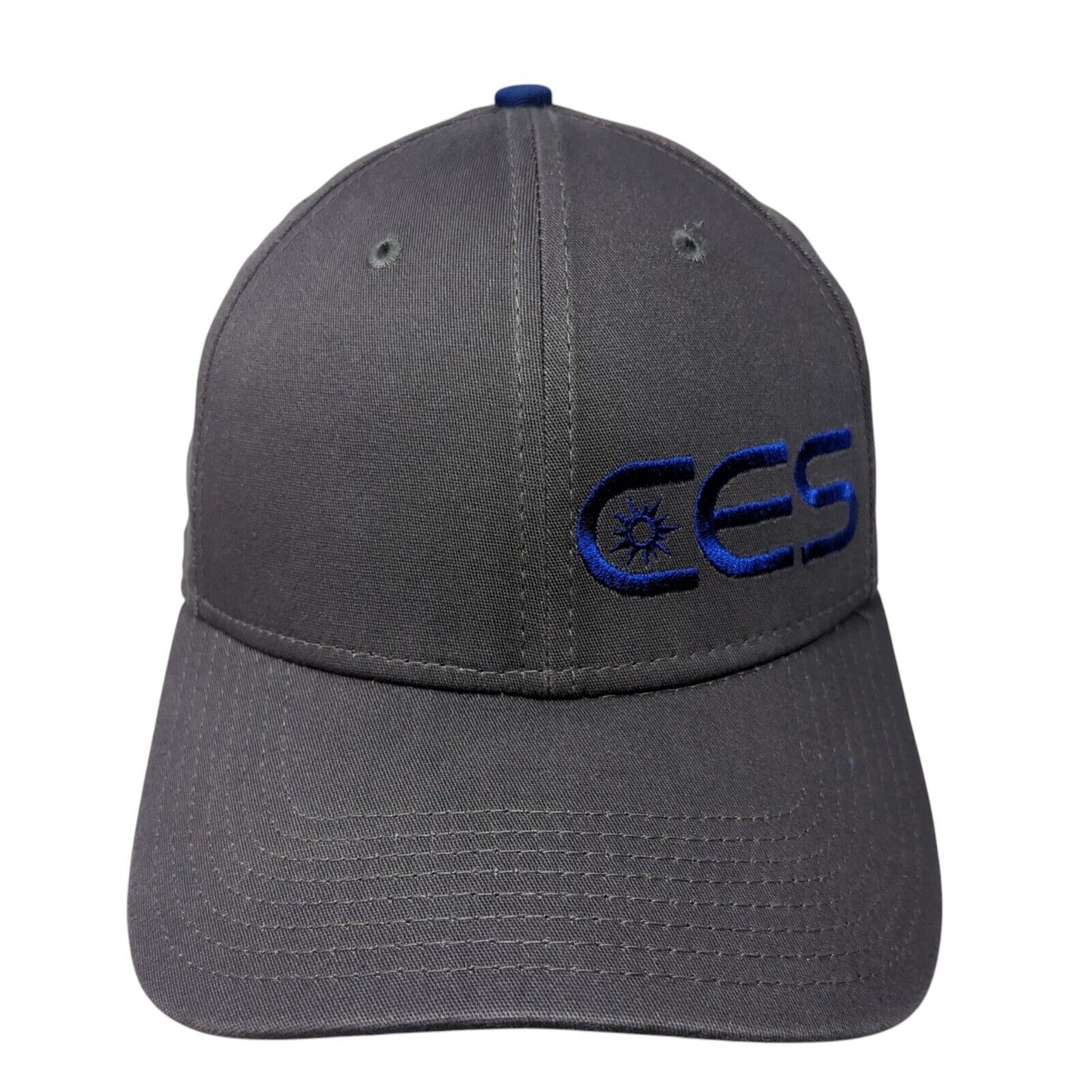CES Fitted Hat Gray Medium-Large Embroidered Stretch New Era 39Thirty