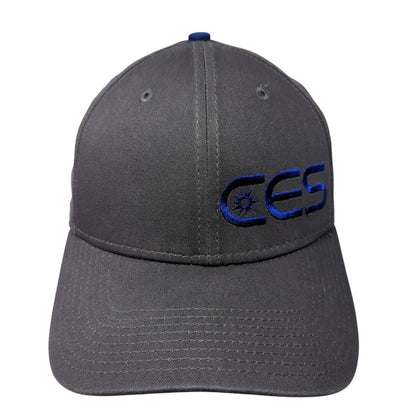 CES Fitted Hat Gray Medium-Large Embroidered Stretch New Era 39Thirty