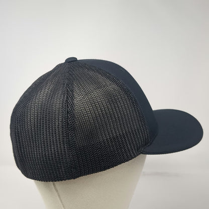 Pacific Headwear Baseball Cap Black 8 Bang 2 Cattle Co Mesh Back Fitted Hat