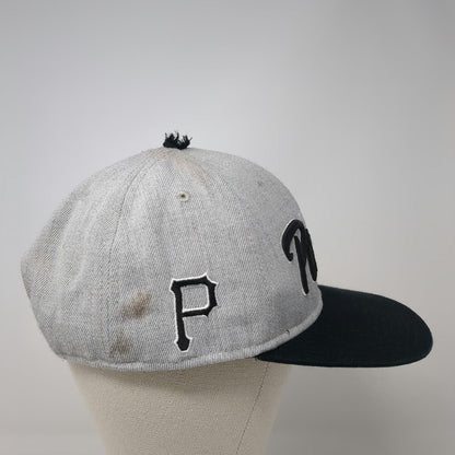 47 Pittsburgh Pirates MLB Baseball Cap Black One Size Script Flat Brim Snapback