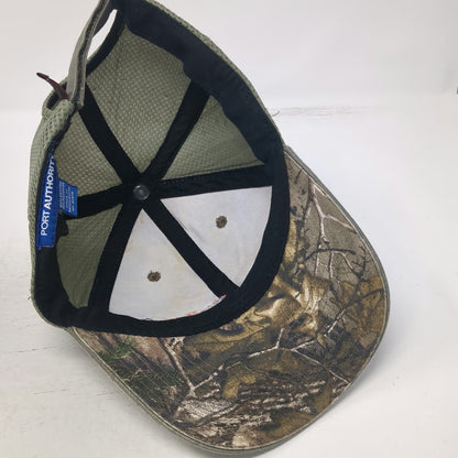 Port Authority Baseball Cap Green One Size Portneuf Air Rescue Mesh Camo Hat