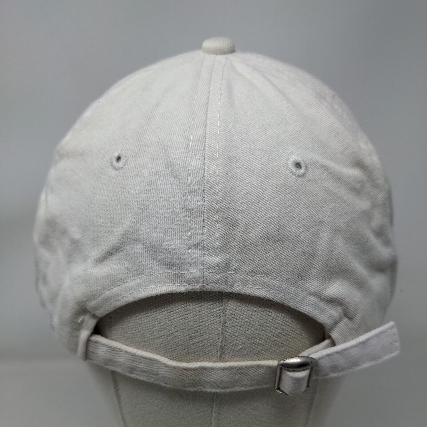 VIBES Slideback Hat Cream One Size Adjustable Embroidered 6 Panel Cotton