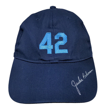 42 Jackie Robinson Tampa Bay Rays Snapback Hat Blue OSFA Embroidered