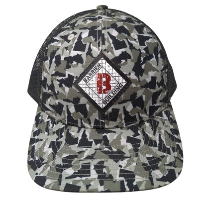 Barrier Building Snapback Trucker Hat Camo One Size Adjustable Mesh Pride Camo