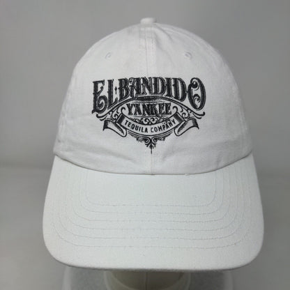 El Bandido Yankee Tequila Company Slideback Hat White OSFM Adjustable Cotton