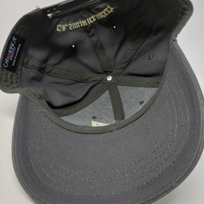 Cap America Snapback Hat Gray One Size C.R. South Ice Hockey Embroidered 6 Panel