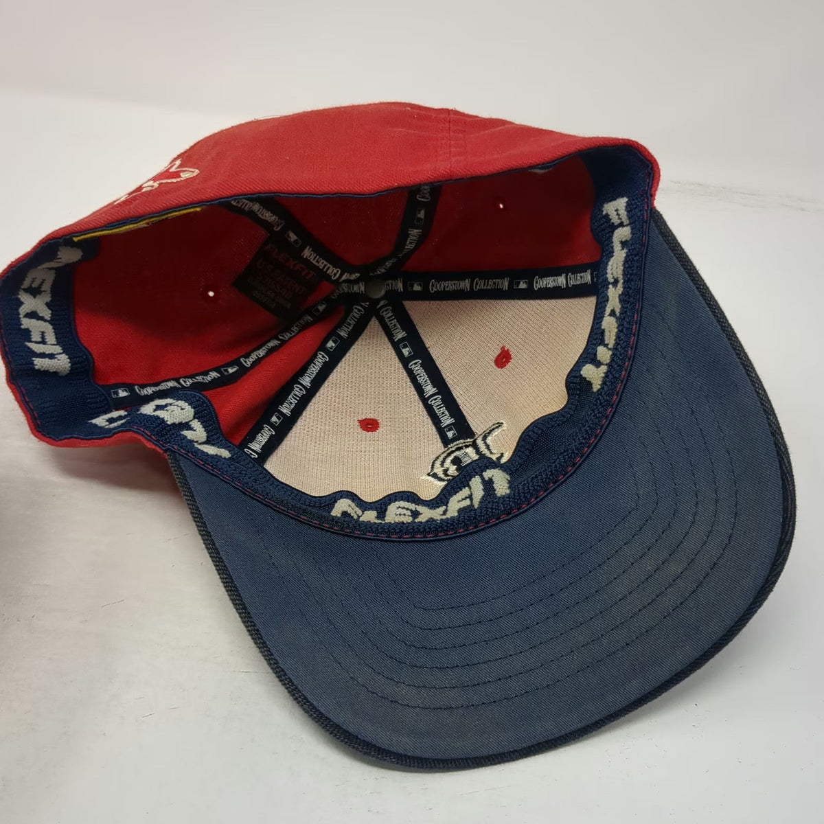 Boston Red Sox MLB Twins Enterprise Baseball Cap Red XL Flexfit Embroidered Hat