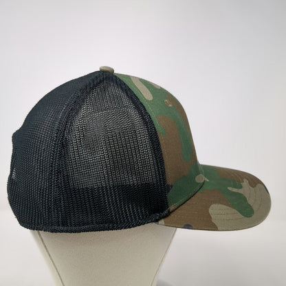 Outdoor Cap Trucker Hat Green One Size Camo Mesh Snapback Pocono Manor Logo
