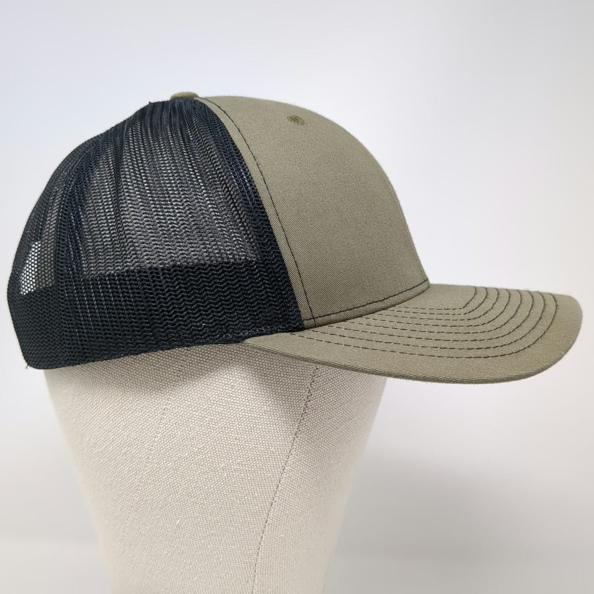 Richardson Trucker Hat Green Black One Size 360 Ranch Boar Mesh Snapback Cap