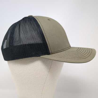 Richardson Trucker Hat Green Black One Size 360 Ranch Boar Mesh Snapback Cap