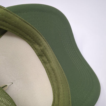 JFTP Jesus For The People Snapback Rope Trucker Hat Green One Size Mesh Back