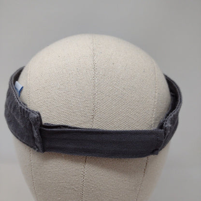 Idaho Vandals Strapback Sun Visor Hat Gray OSFA Solid Port & Company