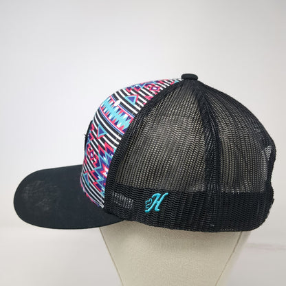 Hooey Trucker Hat Black One Size Rope Like A Girl Tribal Print Mesh Snapback