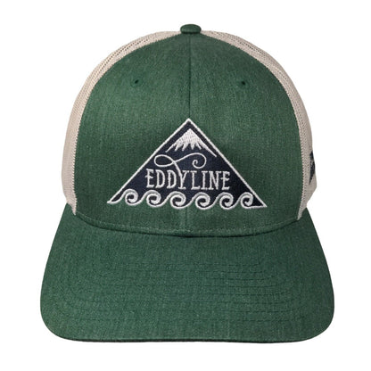 Teddyline Snapback Trucker Hat Green M/L Embroidered Mesh Back Richardson