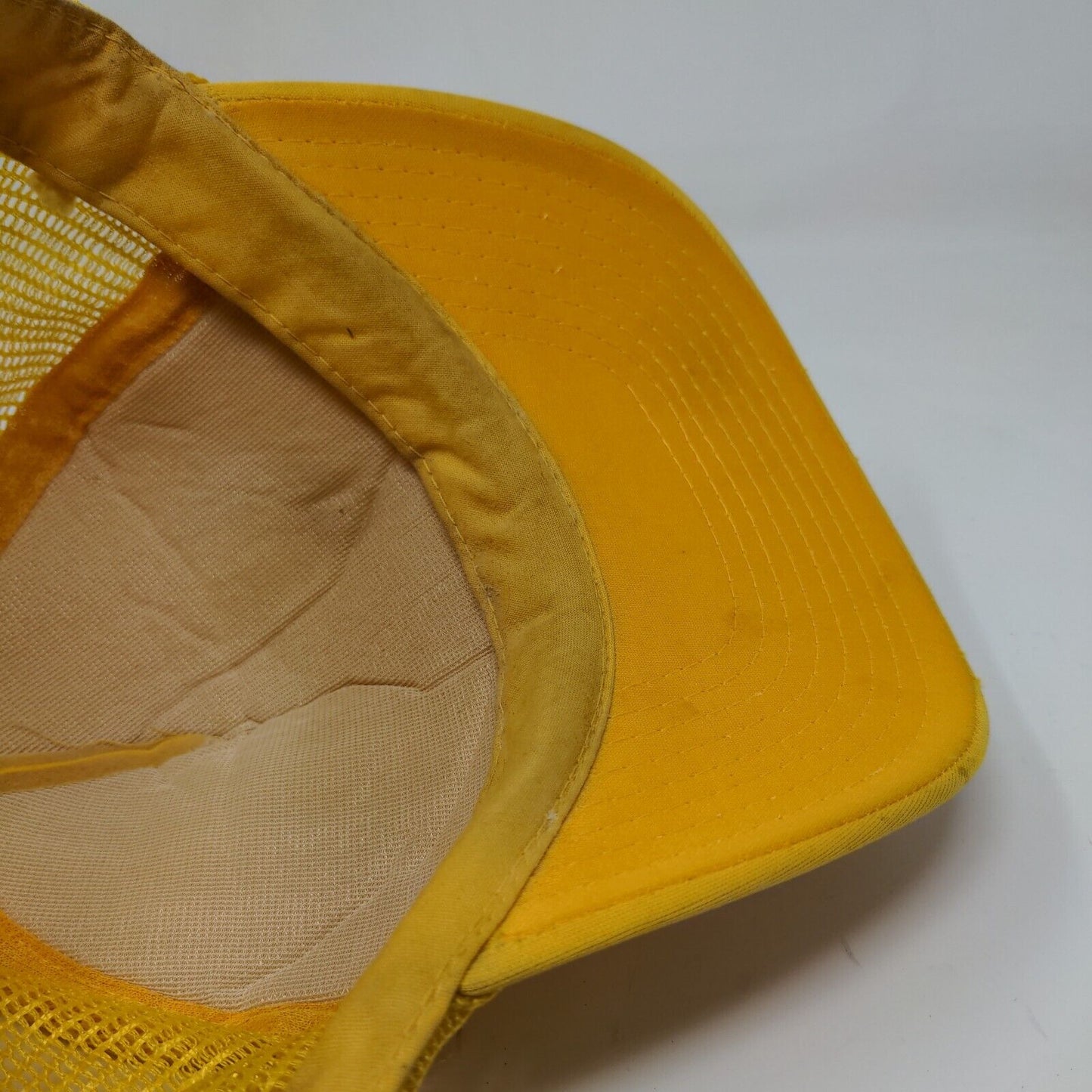 Orlando Florida Men's Snapback Mesh Back Trucker Hat Yellow Adjustable Vintage