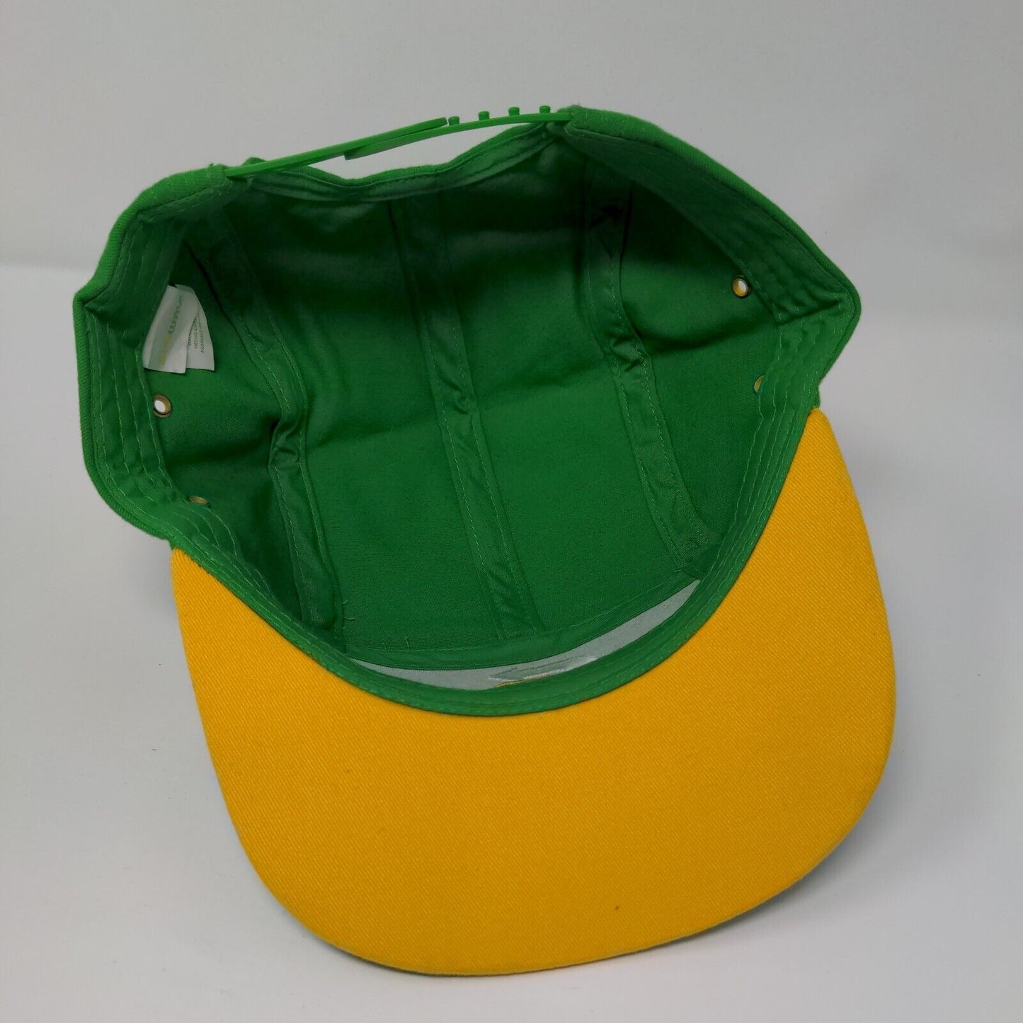 Subway Snapback 5 Panel Cap Green One Size Adjustable Embroidered Cotton