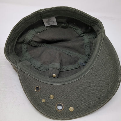 ABG Accessories Army Cap Green One Size Studs Stars Grommets Metal Accents Hat