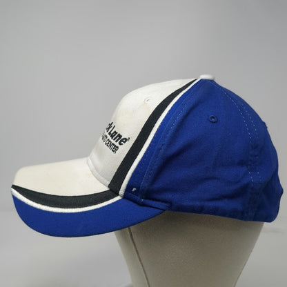 Quick Lane Tire Auto Center Logo White Blue One Size Baseball Cap Hat Strapback