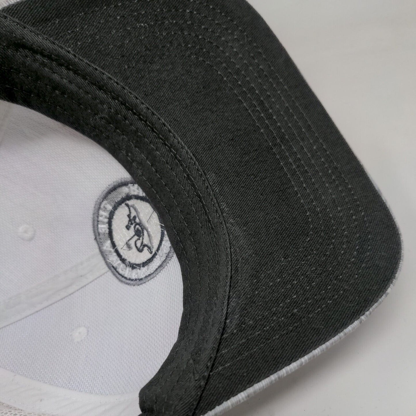The Amelia River Club Snapback Trucker Hat Gray OS Classic Fit Mesh Back Ahead