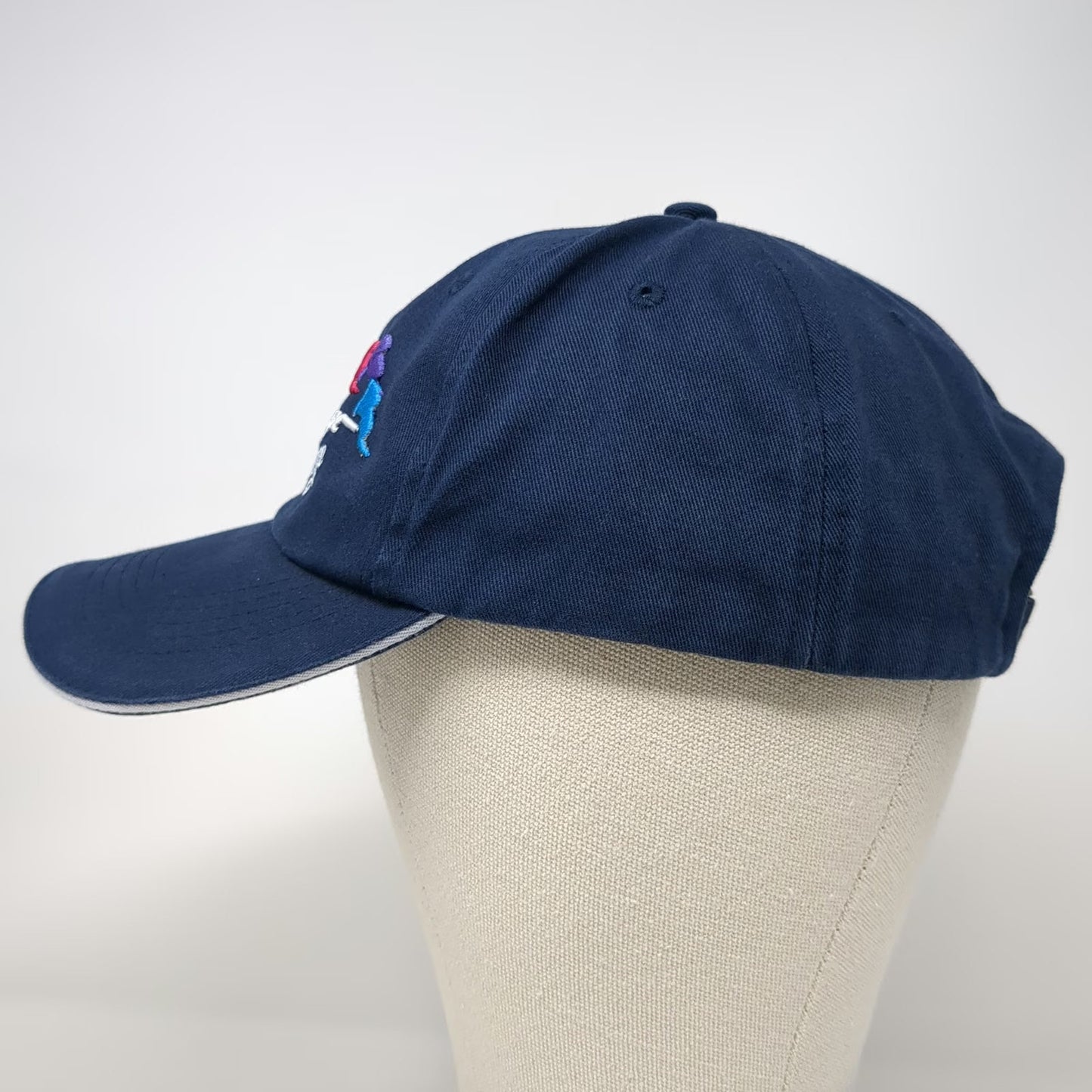 Six Flags Baseball Cap Blue One Size Great Escape Lake George Embroidered Hat