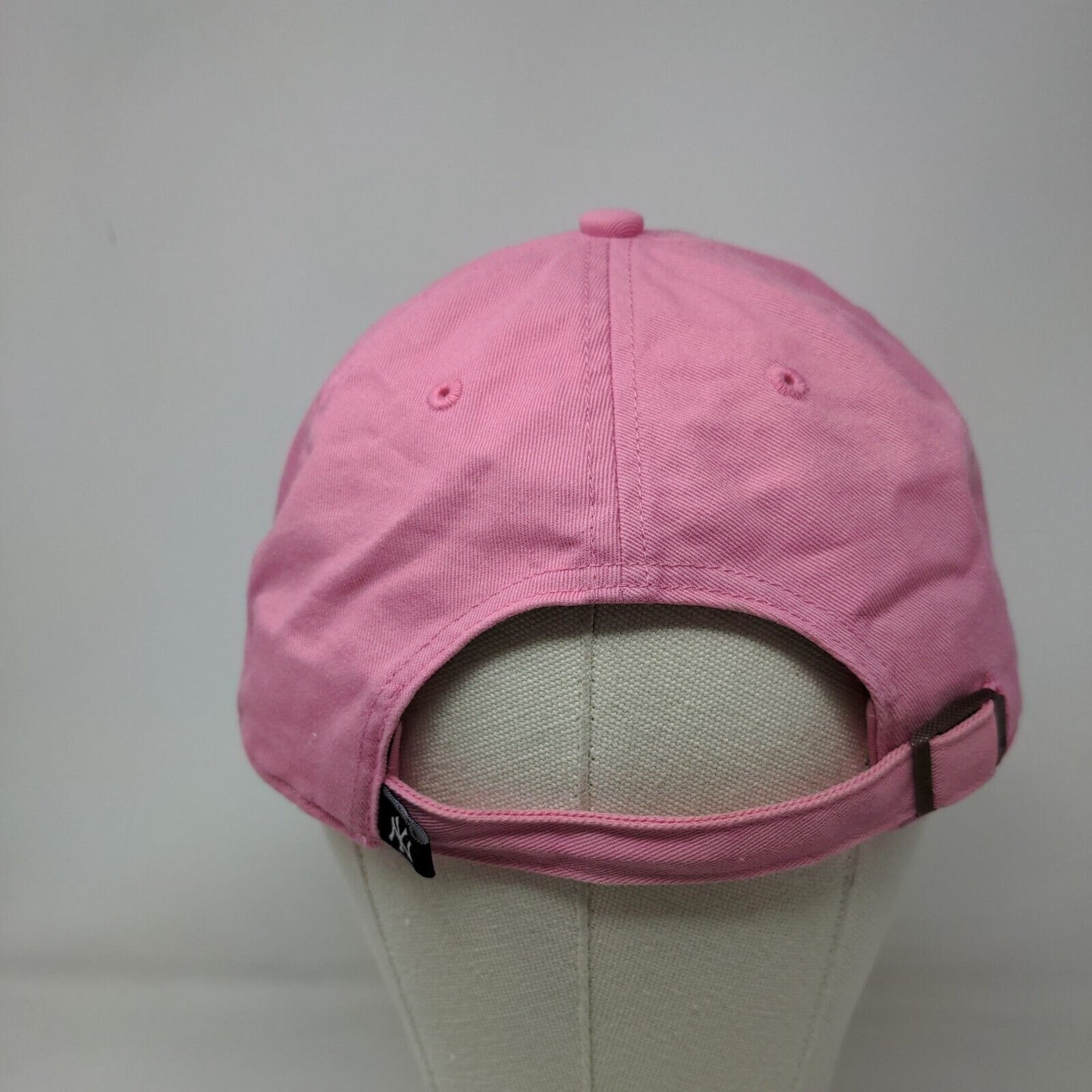 '47 Brand Women's Slideback Hat Pink OSFA Embroidered New York Yankees Logo