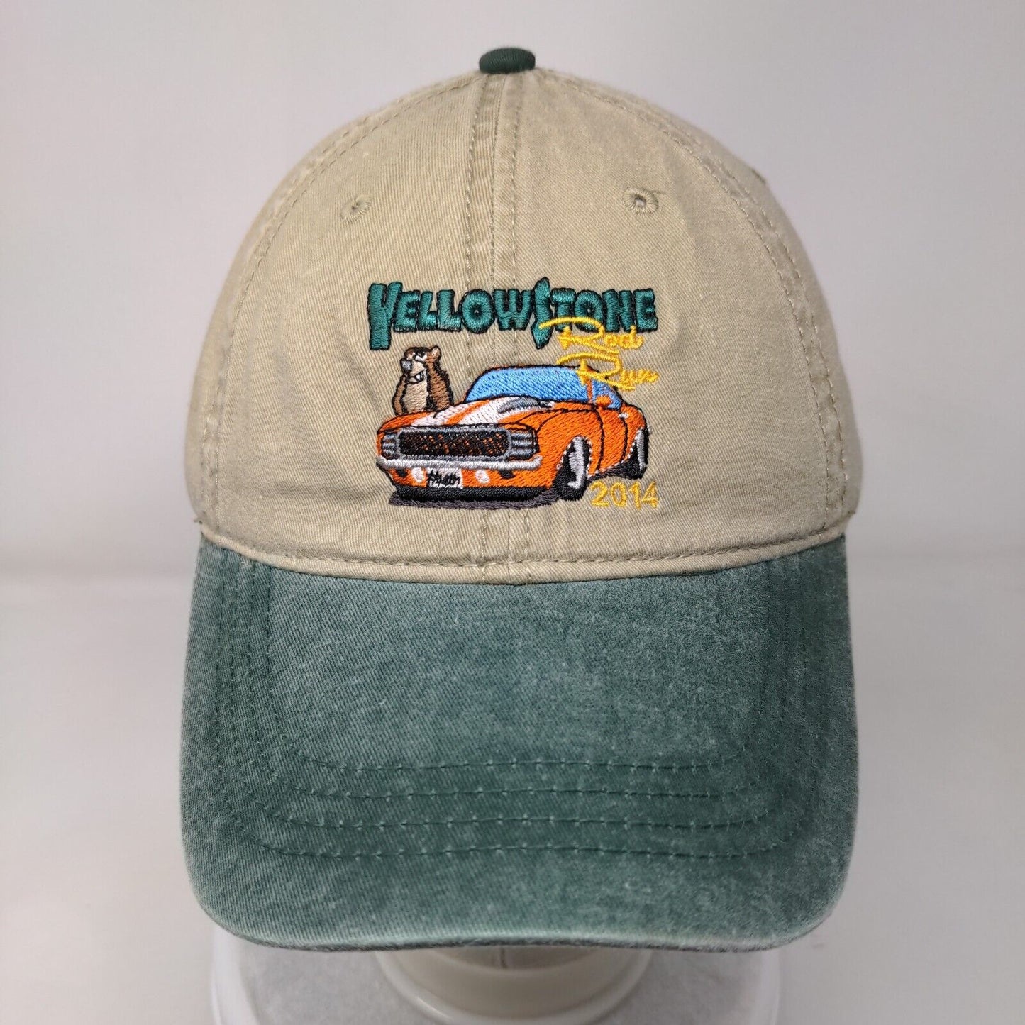 Yellowstone Rod Run 2014 Slideback Hat Multi OSFM Embroidered Otto