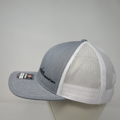 Mint Dental Care Snapback Trucker Hat Gray OS Adjustable Mesh Back Richardson