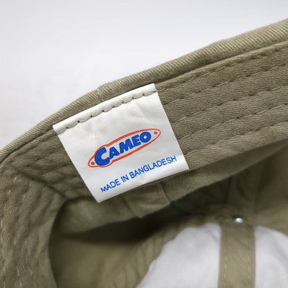 Cameo Aruba Palm Tree Beige Baseball Cap One Size Brushed Cotton Hat Slideback