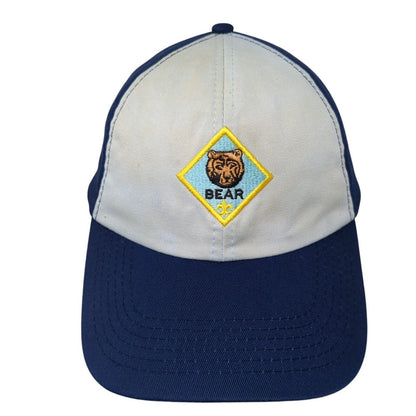 Webelos Bear Twill Strapback Hat Blue M/L Adjustable Embroidered 6 Panel