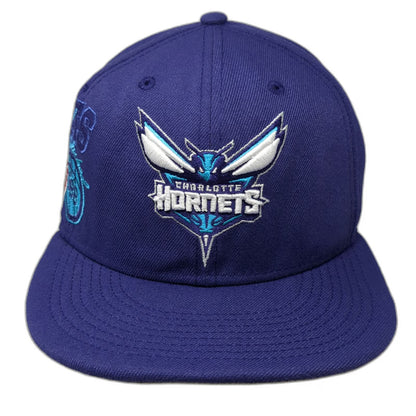 New Era Charlotte Hornets NBA Snapback Hat Purple One Size 75th Anniversary