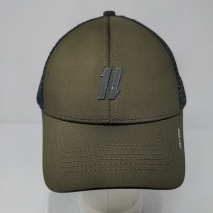 Unbranded Snapback Mesh Back Trucker Hat Brown S/M One Less Do More