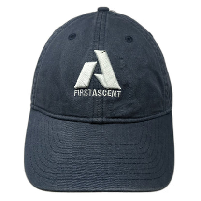 Eddie Bauer First Ascent Baseball Cap Blue One Size Slideback Hat Embroidered