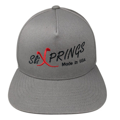 Slixprings Made in USA Since 2008 Snap Back Hat Gray One Size Adjustable Yupoong