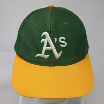 Oakland Athletics MLB Twins Snapback Hat Green Yellow White One Size Gray Brim