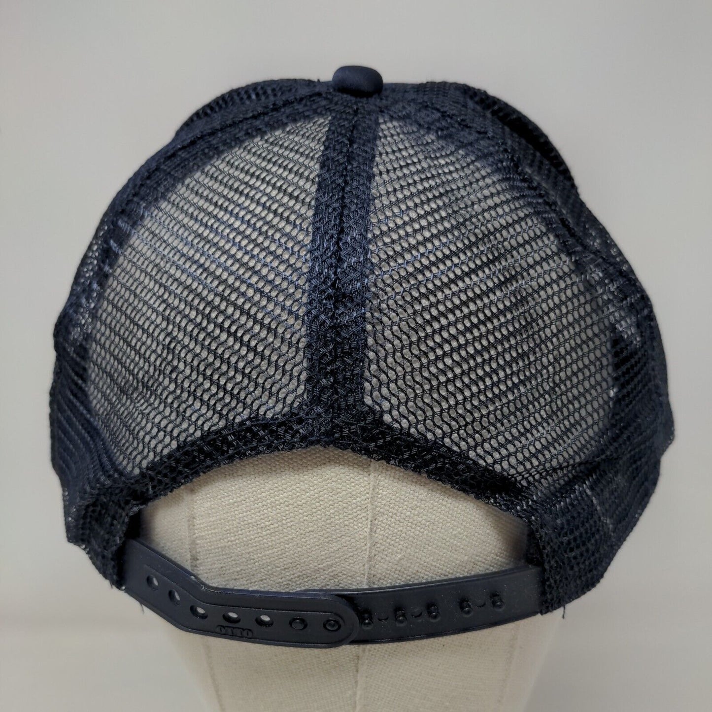 Run Big Snapback Mesh Back Rope Trucker Hat Blue OSFM Otto Collection