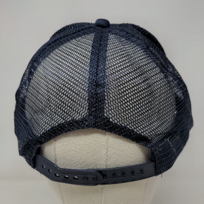 Run Big Snapback Mesh Back Rope Trucker Hat Blue OSFM Otto Collection