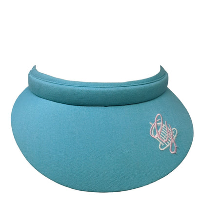 Unbranded Clip On Visor Hat Blue One Size Solid Embroidered Outdoor