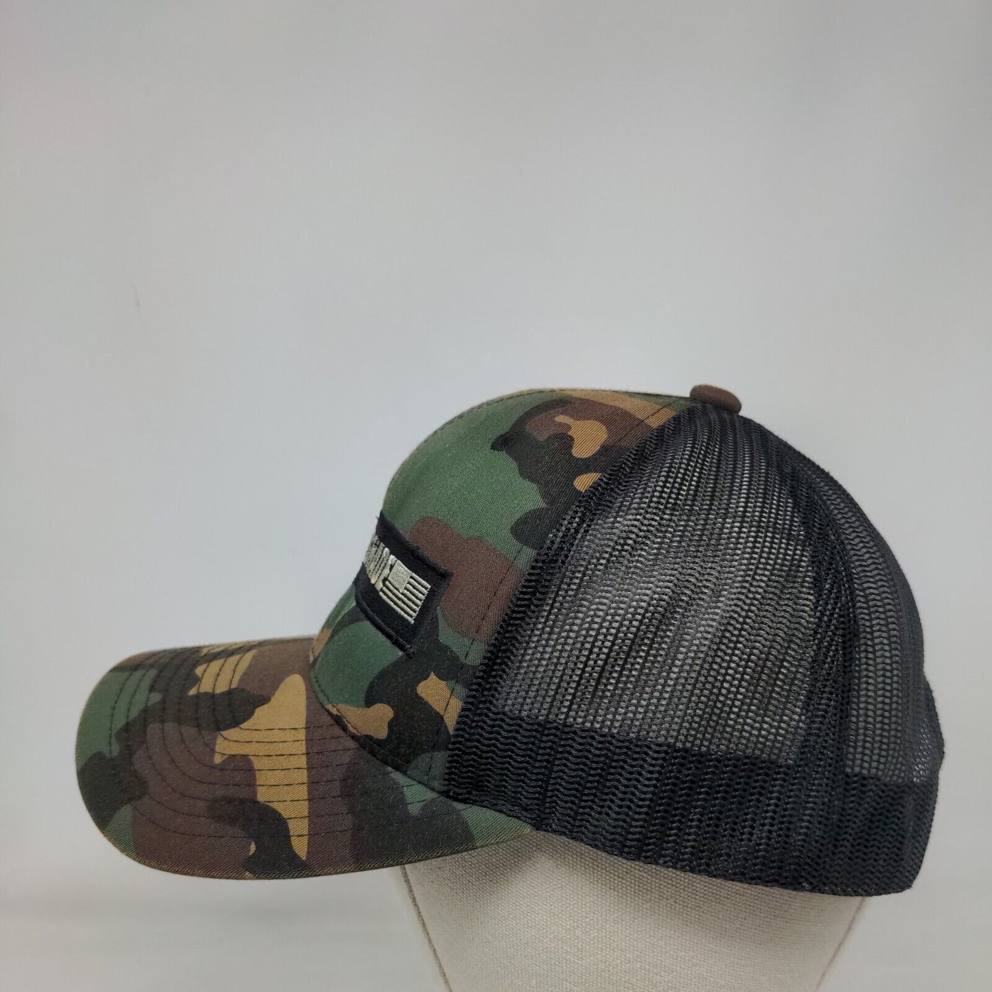 SpiderWebShade Snapback Mesh Back Trucker Hat Camo One Size Yupoong