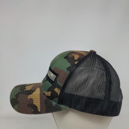 SpiderWebShade Snapback Mesh Back Trucker Hat Camo One Size Yupoong