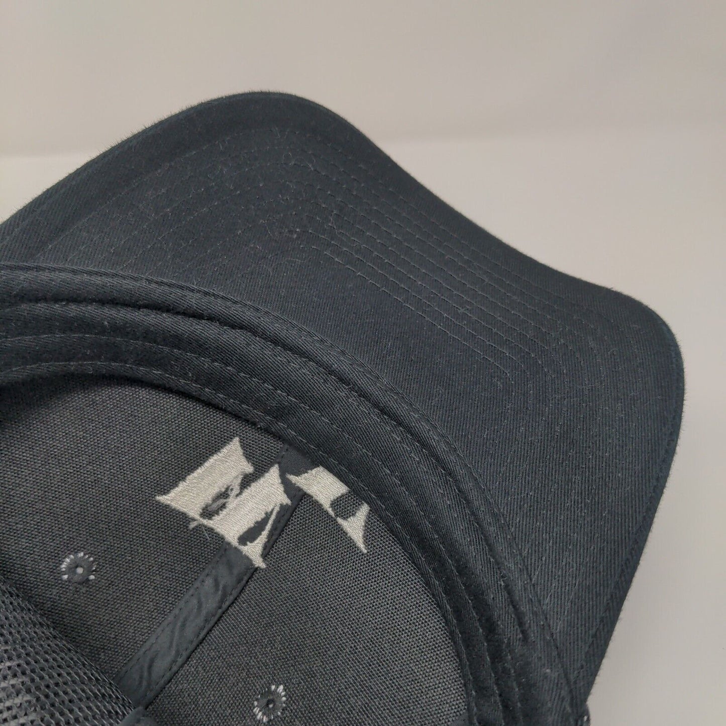 WV Snapback Mesh Back Trucker Hat Black One Size Solid Port Authority