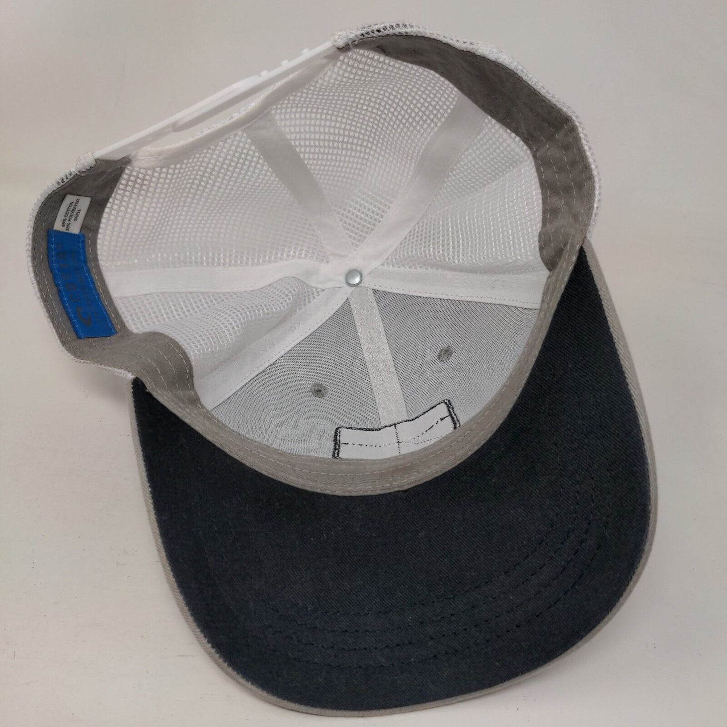 Costa Del Mar Snapback Trucker Hat Gray OS Adjustable Embroidered Mesh Back