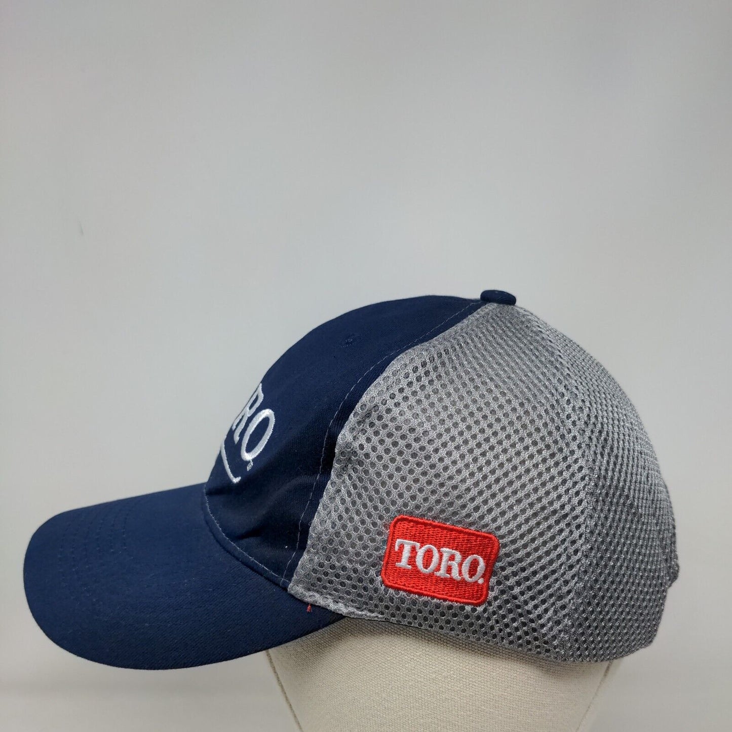 TORO Snapback Mesh Back Hat Blue One Size Embroidered Colorblock