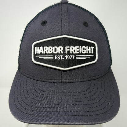 Harbor Freight Trucker Hat Gray One Size Snapback Mesh Patch HFT Logo Est 1977