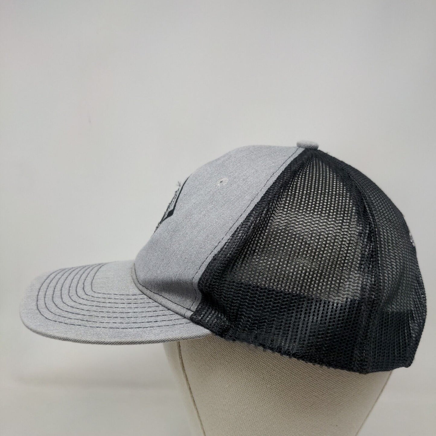 Port Authority Men's Snapback Mesh Back Hat Gray St Augustine Sharks Embroidered
