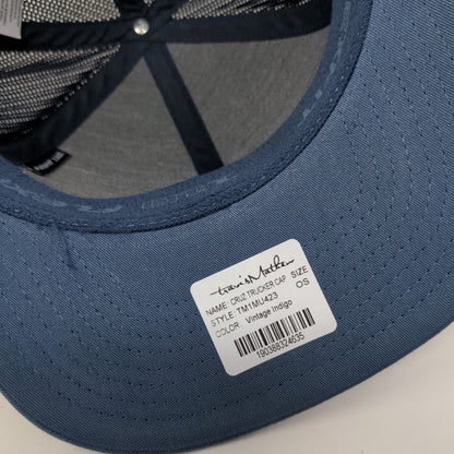 Reliaquest Snapback Cruz Trucker Cap Blue One Size Mesh Back Travis Matthew