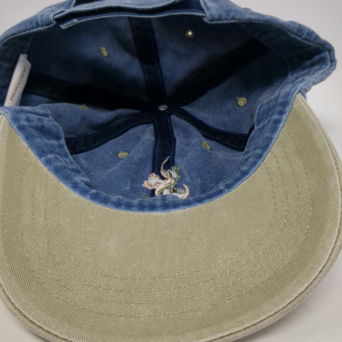 dkps Baseball Cap Blue One Size Playa Del Carmen Mexico Lizard Strapback Hat