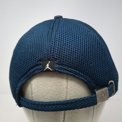 Jordan Baseball Cap Blue OS Mesh Back Jumpman Logo Red Accent Slideback Hat