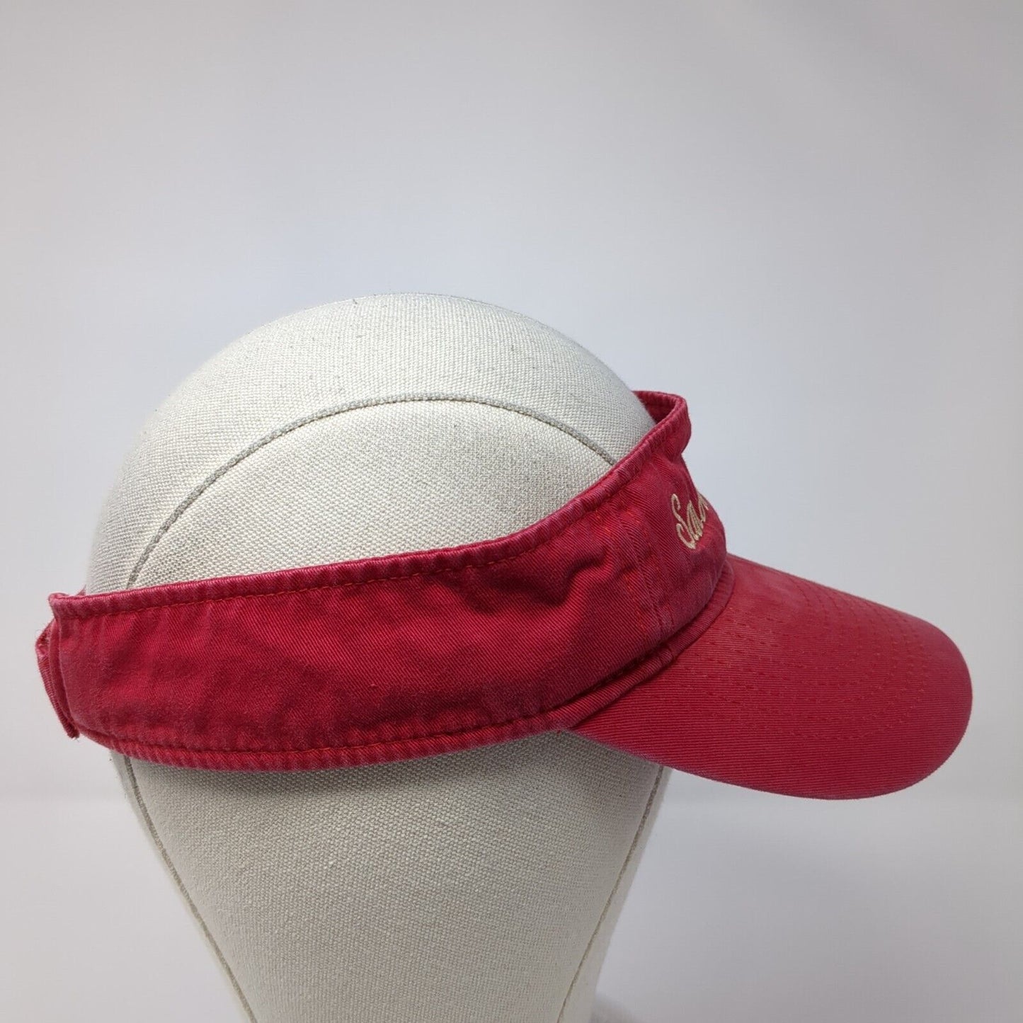 San Antonio TX Strapback Sun Visor Hat Red One Size Adjustable Headshots