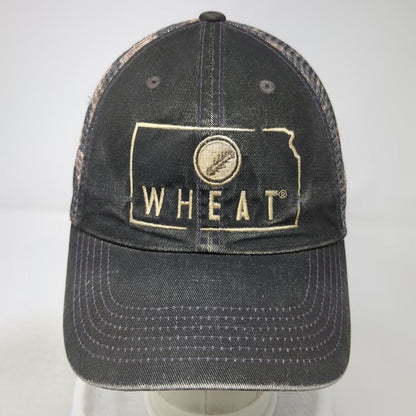Top of the World Trucker Hat Black One Size Mesh Back Snapback Camo Wheat Kansas